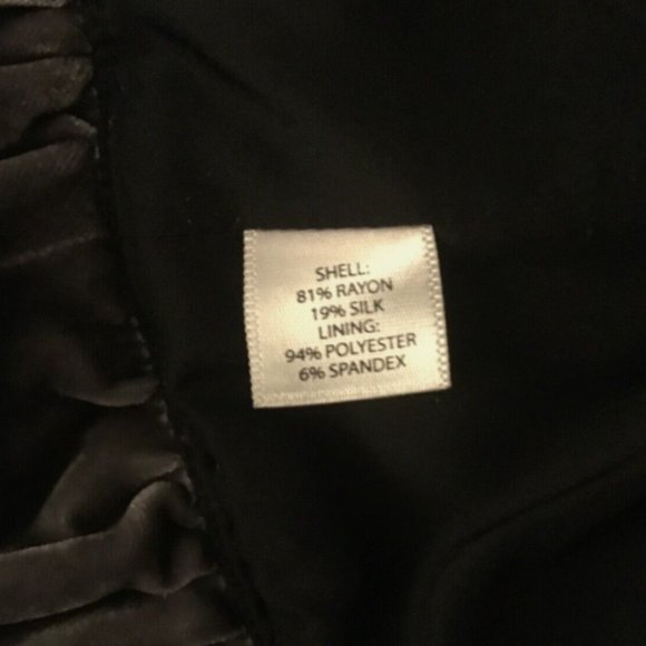 Saks Fifth Avenue Velvet Ruffled-Front Blazer Jacket in Grey - Picture 6 of 7